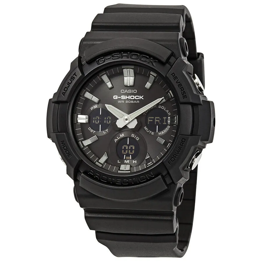 Casio G-Shock Alarm World Time Black Dial Men's Watch GAS-100B-1ACR