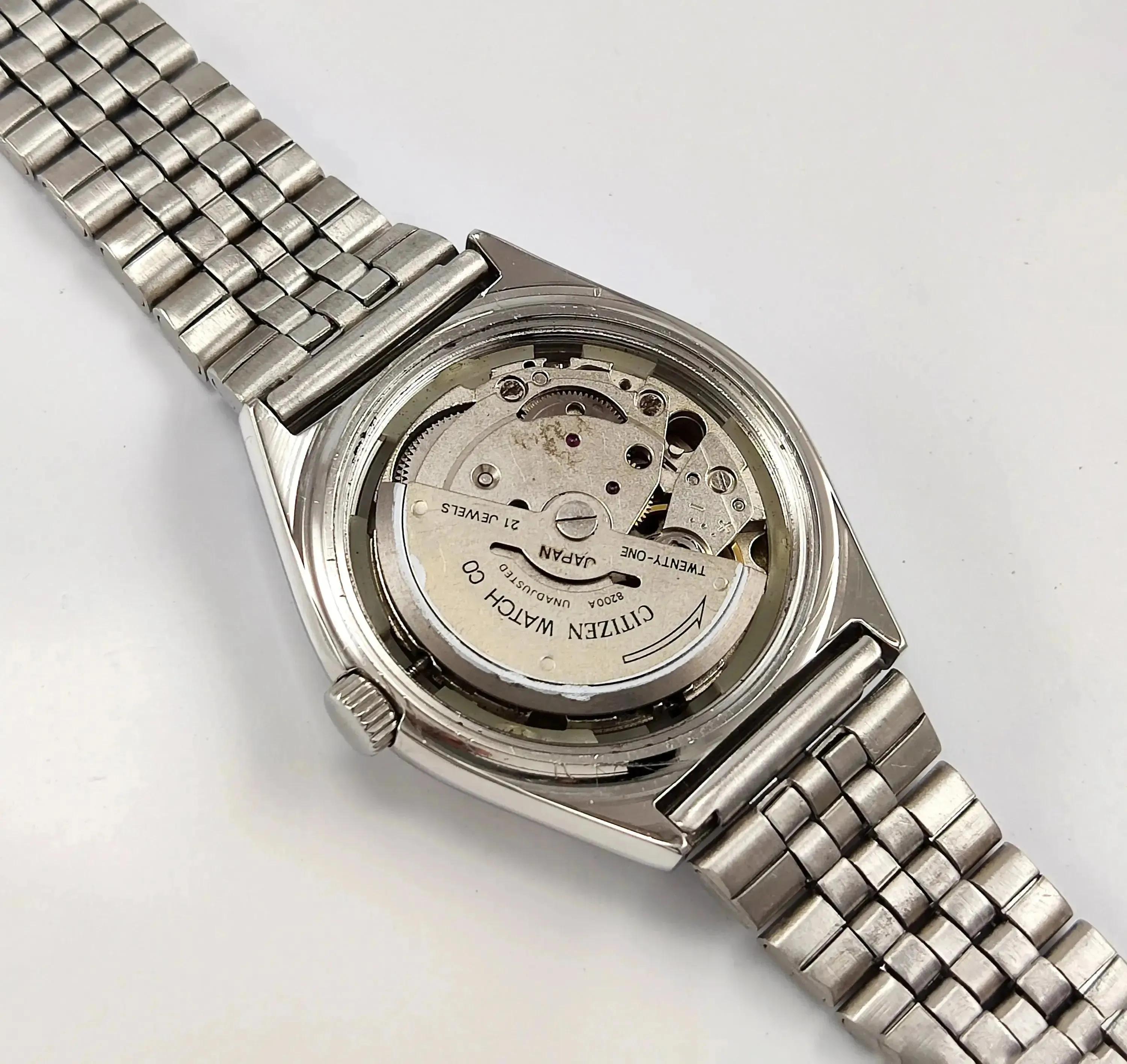 Citizen Cream Dial Automatic 21 Jewels Day Date Men's Watch 8200A