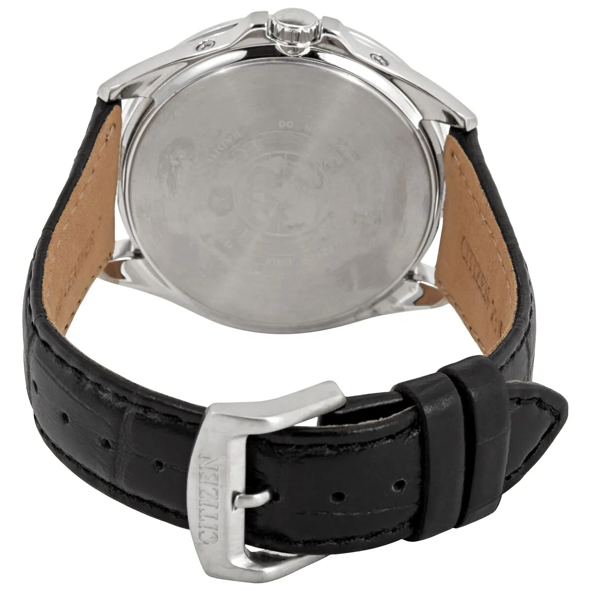 Citizen Eco-Drive Black Dial Black Leather Men's Watch CB0011-00E