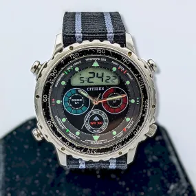 CITIZEN Promaster Yacht Timer Watch Digital - Analog Vintage Quartz Wristwatch
