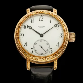 CLASSIC Men's Wristwatch fits Vintage ULYSSE NARDIN Movement & Original Enamel Dial