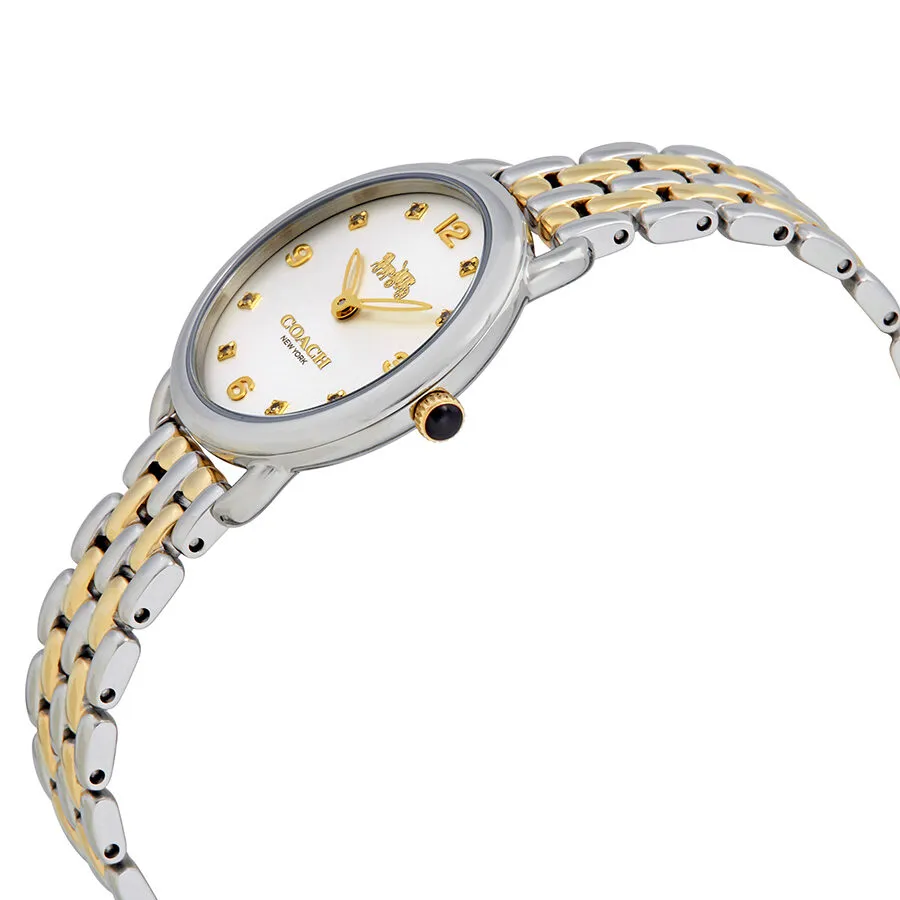 Coach Delancey Slim Silver Dial Ladies Two Tone Watch 14502784