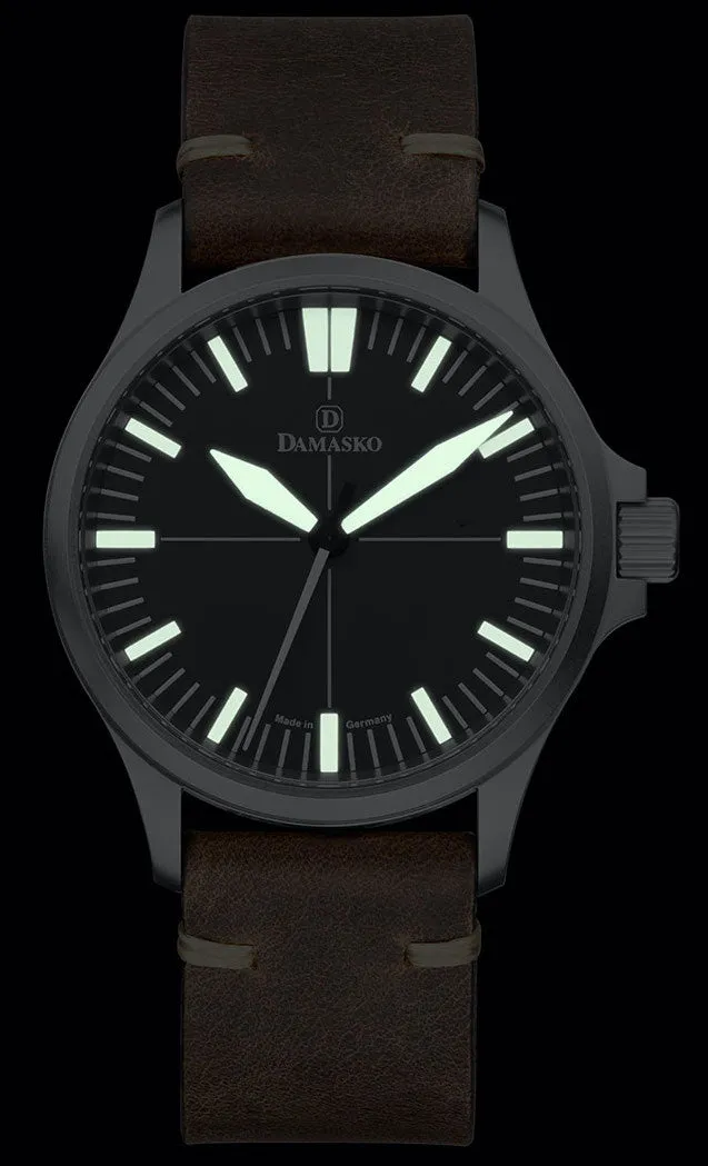 DAM Watch DK3 Vintage Mocha Leather Pin