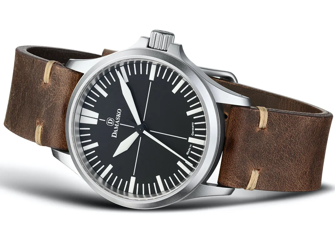 DAM Watch DK3 Vintage Mocha Leather Pin