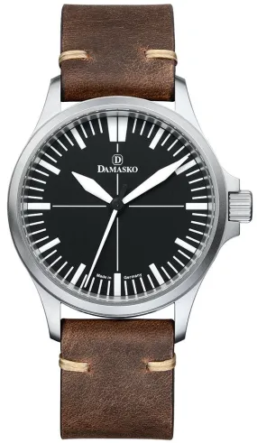 DAM Watch DK3 Vintage Mocha Leather Pin