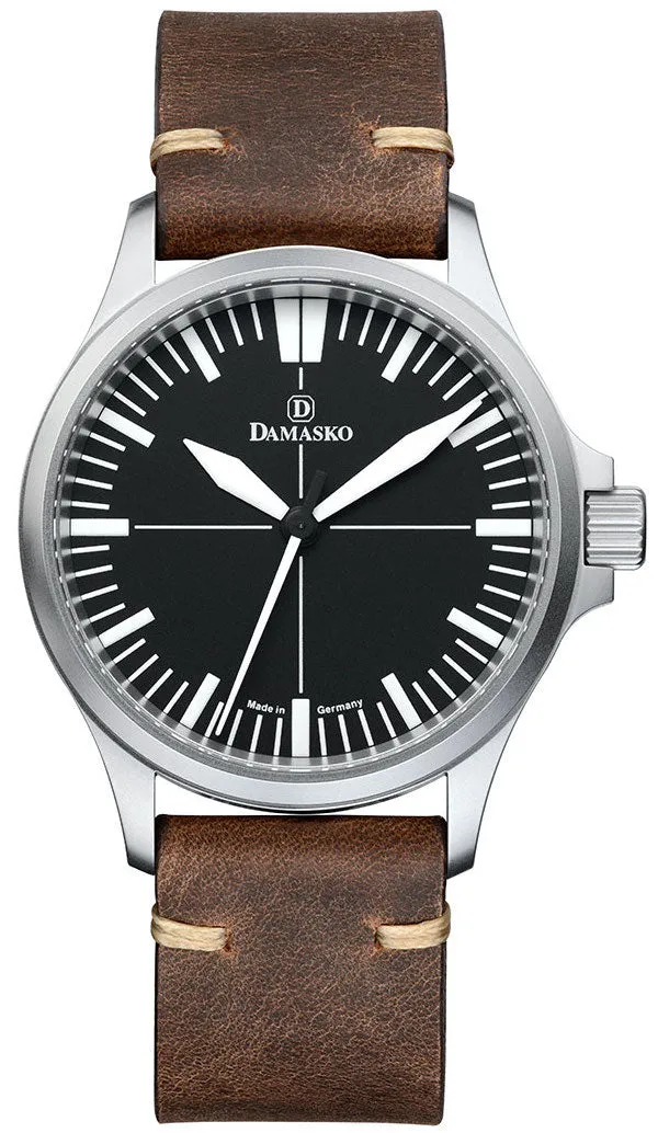 DAM Watch DK3 Vintage Mocha Leather Pin