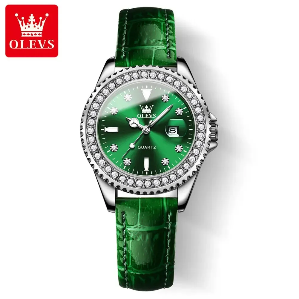 Diamond Dial Quartz Watch for Women: Fashionable and Elegant Stainless Steel Waterproof Ladies' Wristwatch