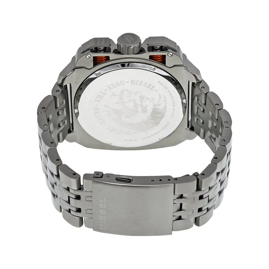 Diesel BAMF Chronograph Grey Dial Grey Ion-plated Men's Watch DZ7344