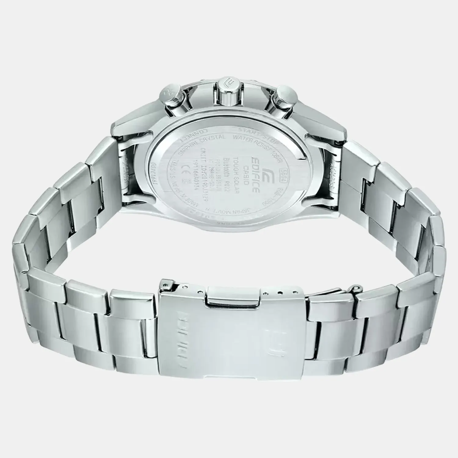 Edifice Men's Stainless Steel Chronograph Watch EX511 - EQB-1000D-1ADR