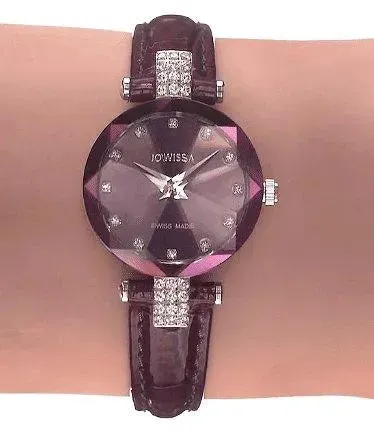 Facet Glossy Strass Swiss Ladies Watch J5.621.S