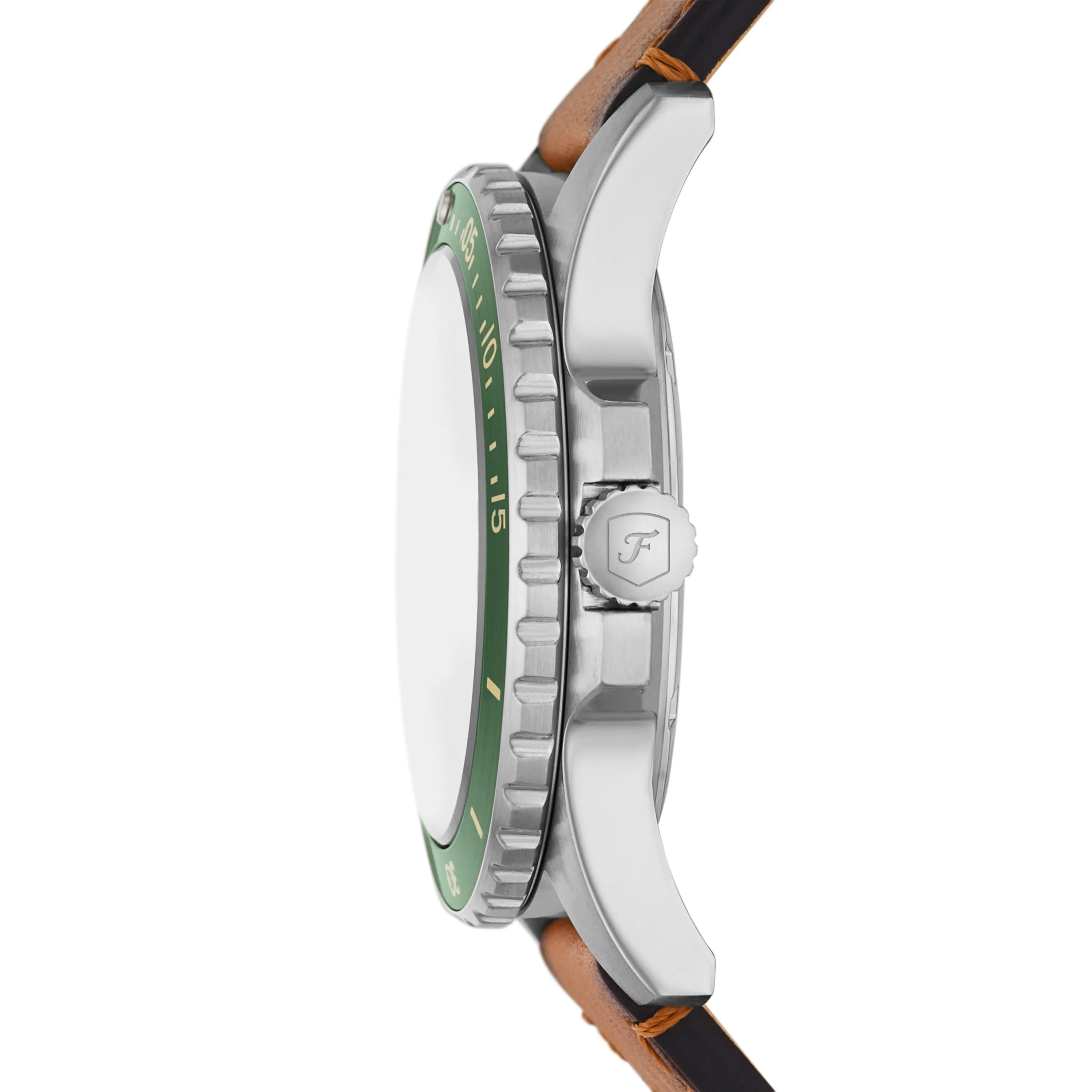Fossil Fossil Blue Dive Three-Hand Date Tan LiteHide™ Leather Watch FS5946