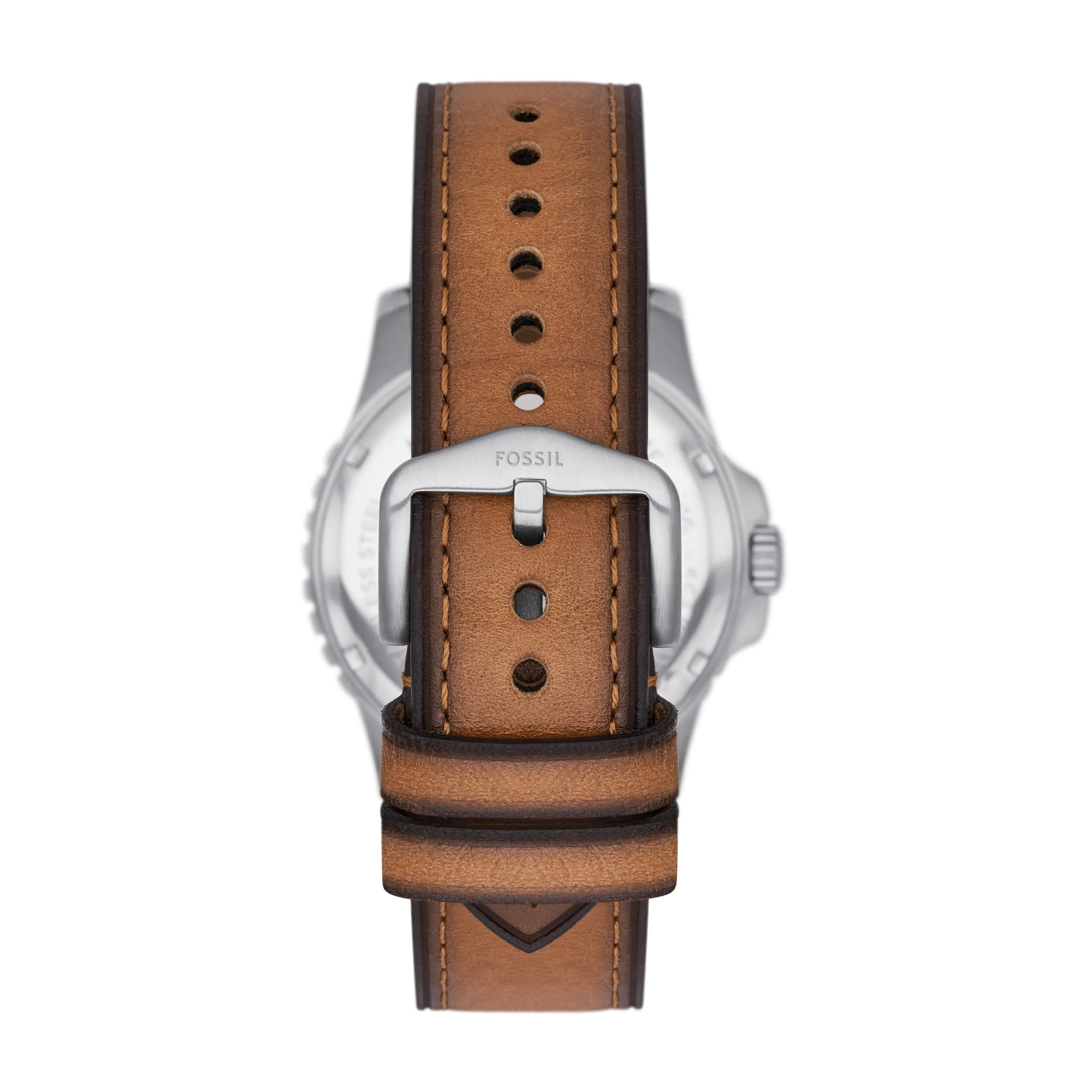 Fossil Fossil Blue Dive Three-Hand Date Tan LiteHide™ Leather Watch FS5946