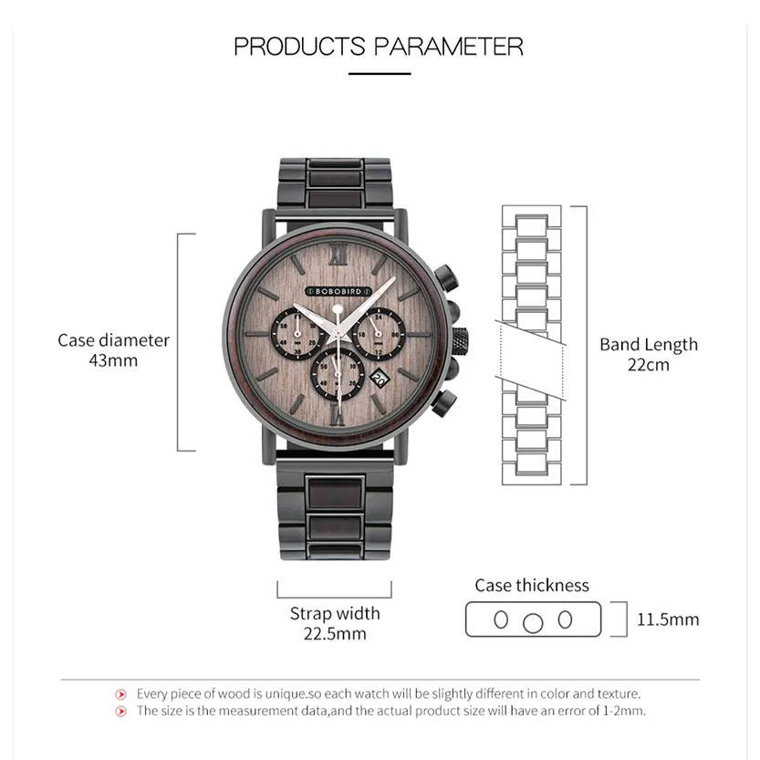 Funki Buys | Watches | Men's Luxury Wood Watch | Gift Box Set