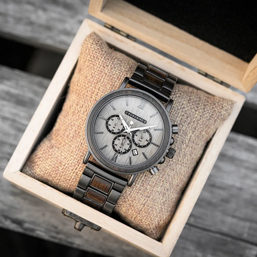 Funki Buys | Watches | Men's Luxury Wood Watch | Gift Box Set