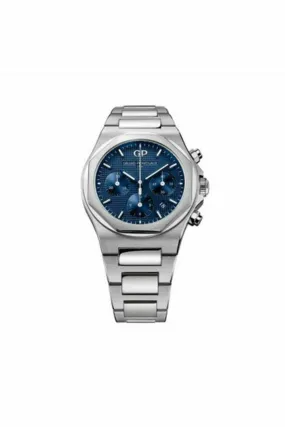 girard perregaux laureato chronograph 42mm stainless steel men's watch