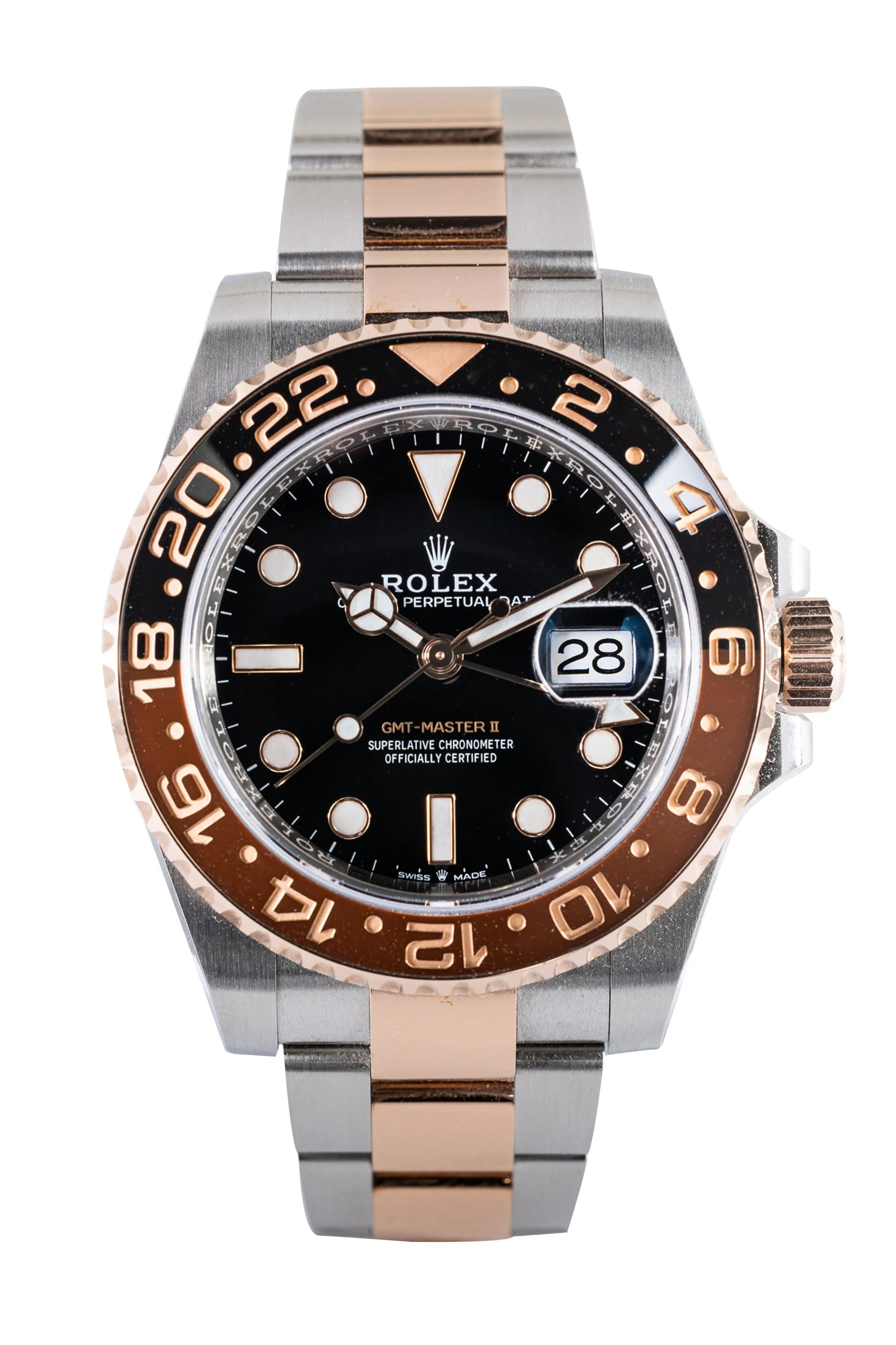 GMT Master II Root Beer 18K Half Everose Gold 40