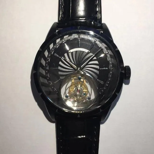 GUANQIN watch Skeleton Mechanical Sapphire Men's Watches Top Brand 100% Tourbillon Watch men Relógio Masculine