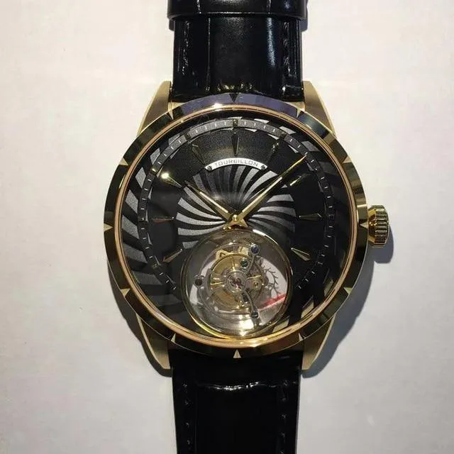 GUANQIN watch Skeleton Mechanical Sapphire Men's Watches Top Brand 100% Tourbillon Watch men Relógio Masculine
