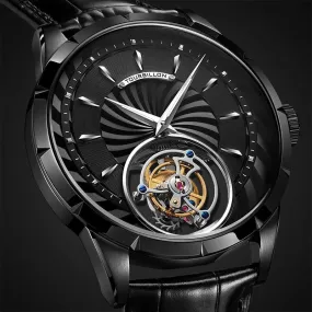 GUANQIN watch Skeleton Mechanical Sapphire Men's Watches Top Brand 100% Tourbillon Watch men Relógio Masculine