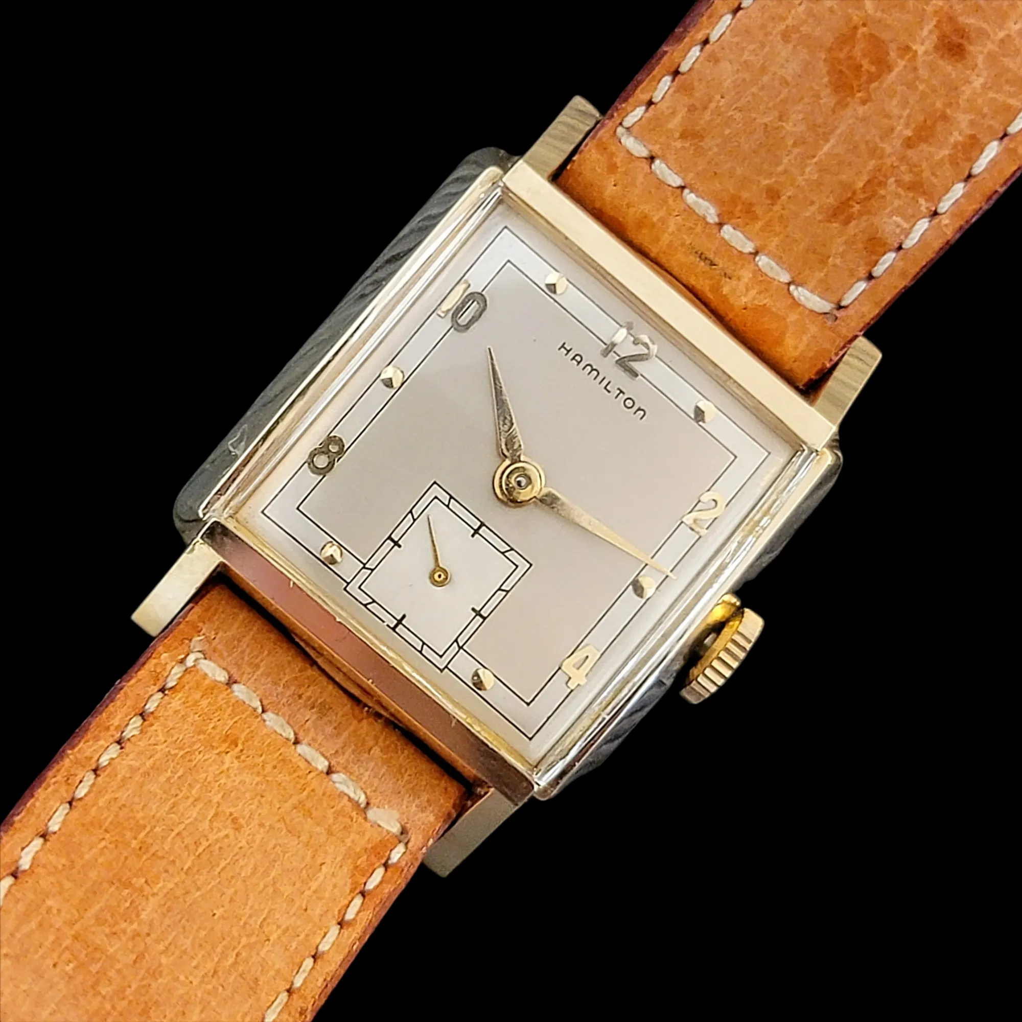 HAMILTON 1951 Gary Cal. Grade 747 U.S.A. Made - Original BOX & Papers