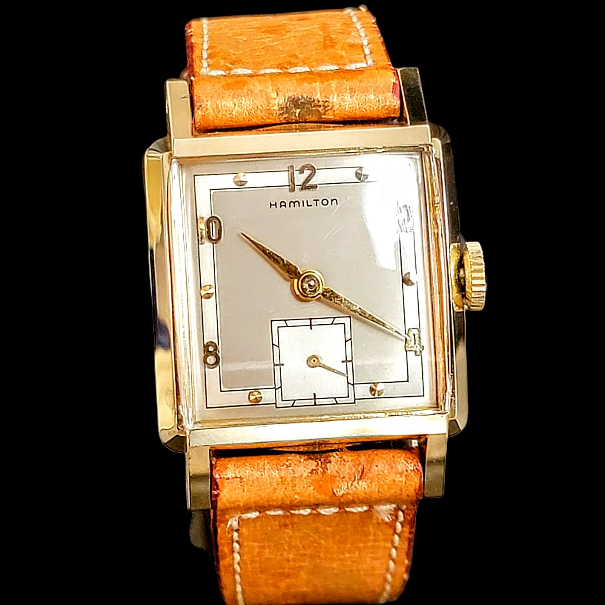 HAMILTON 1951 Gary Cal. Grade 747 U.S.A. Made - Original BOX & Papers