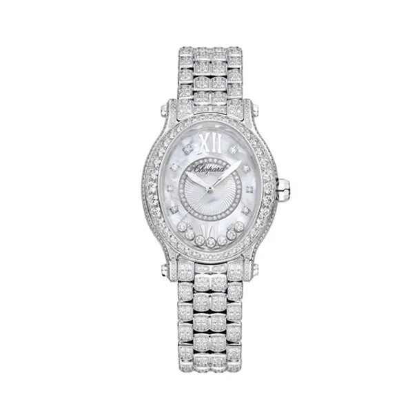 HAPPY SPORT OVAL DIAMOND IN WHITE GOLD WITH DIAMONDS