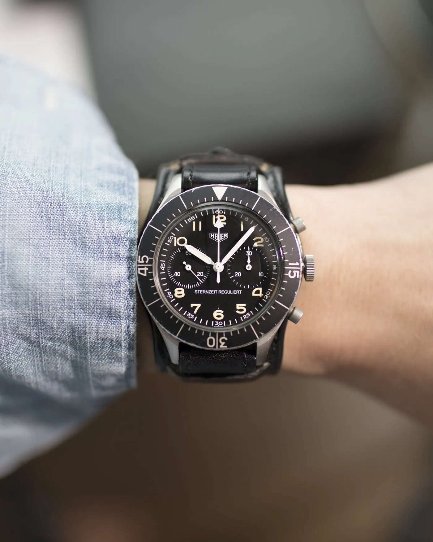 Heuer Bundeswehr Sternzeit Reguliert 1551 SGSZ