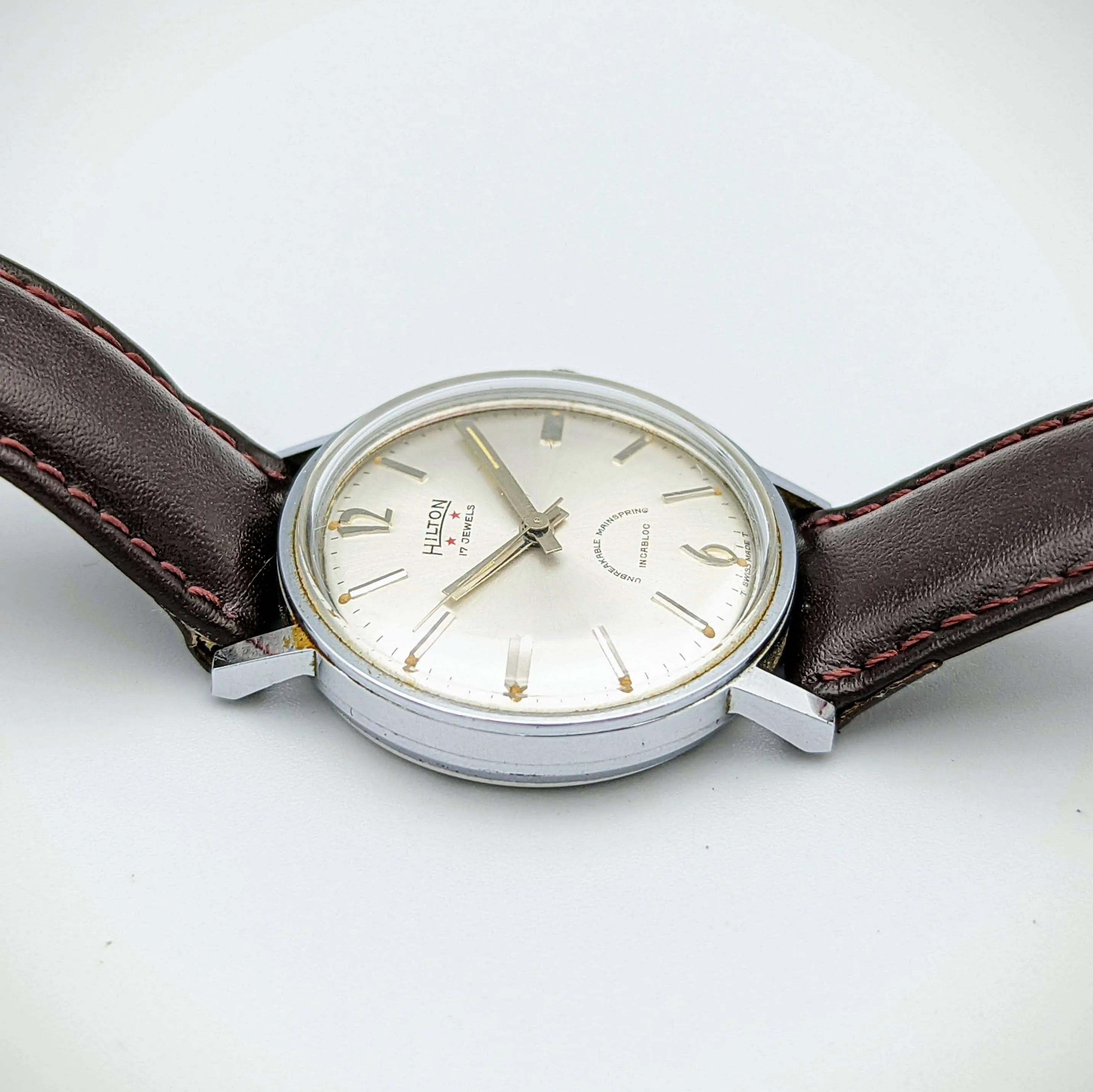 HILTON Manual Wristwatch 17 Jewels Cal. AS 1950 Swiss Vintage Watch 1960's