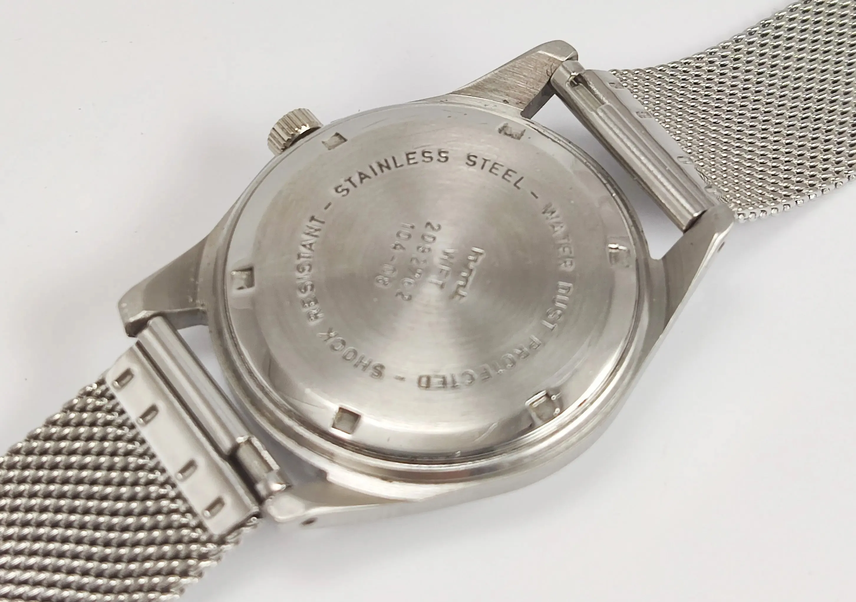 HMT Janata Para Shock 17 Jewels White Urdu/Arabic Dial Mechanical Hand winding Men's Wrist Watch