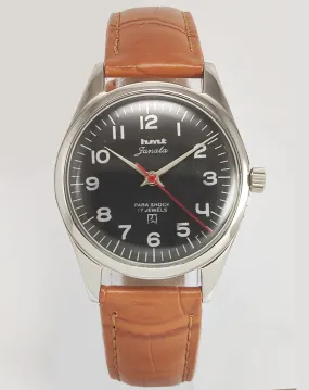 HMT Janata Para Shock Black Dial Mechanical Hand winding Men's Wrist Watch