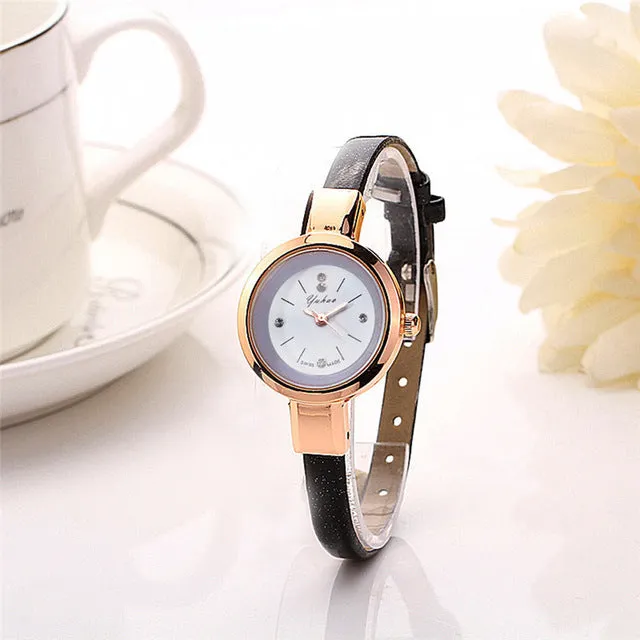 Hot Luxury Brand Whatch Quartz Wristwatch Ladies Watch Clock Casual Watch Leather Bracelet Watch Women relogio feminino
