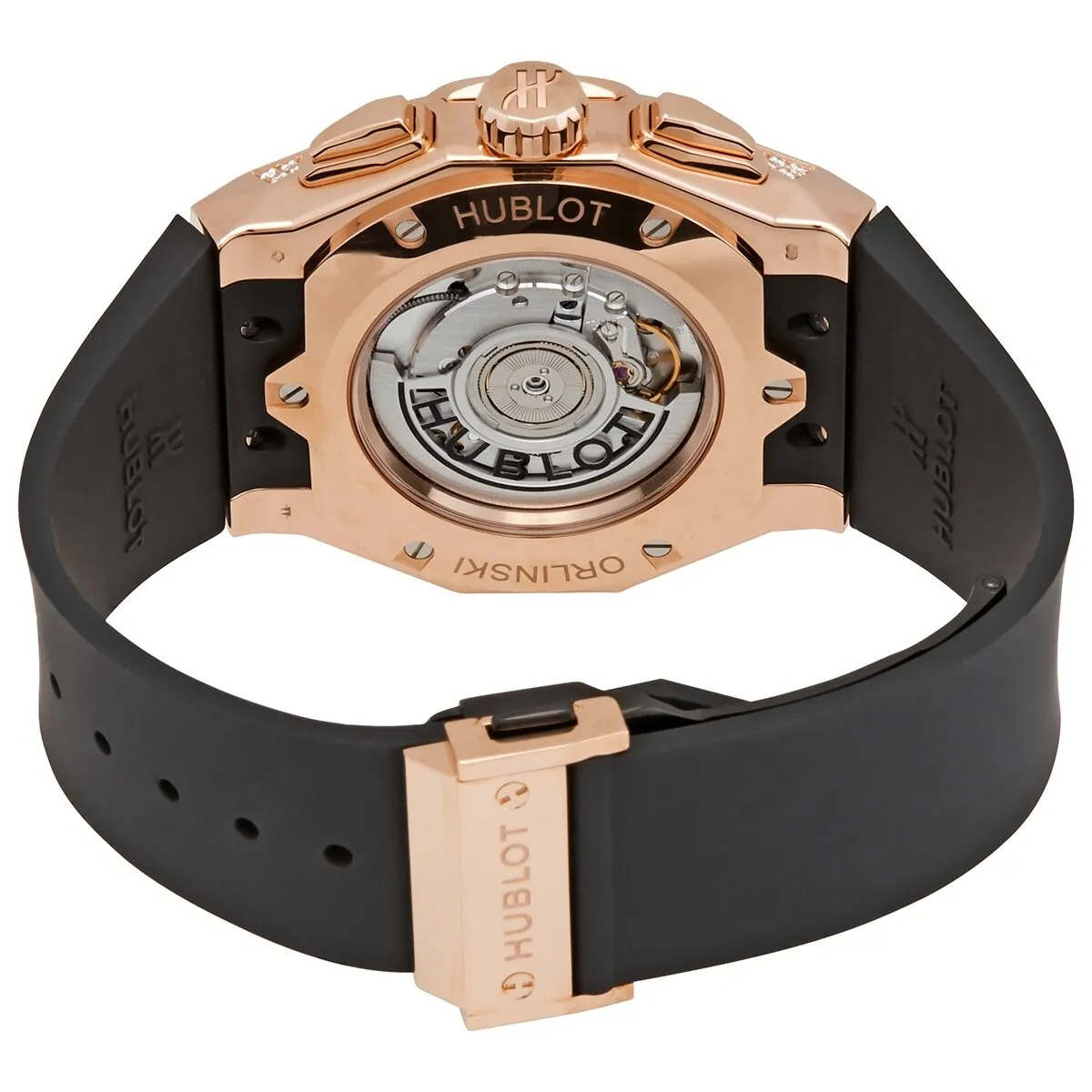 Hublot Classic Fusion Orlinksi Chronograph Automatic Diamond Black Dial Men's Watch 525.OX.0180.RX.1804.ORL19