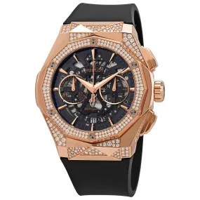 Hublot Classic Fusion Orlinksi Chronograph Automatic Diamond Black Dial Men's Watch 525.OX.0180.RX.1804.ORL19
