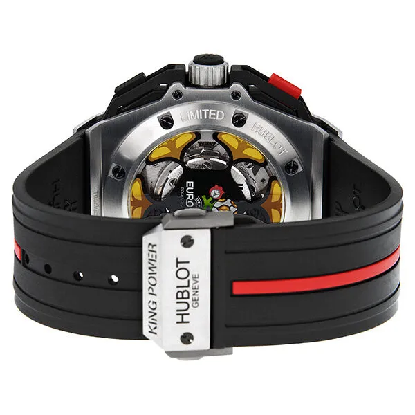 Hublot Uefa Euro Skeleton Black Rubber Men's Watch 716.NM1129.RX.EUR 716.NM.1129.RX.EUR12