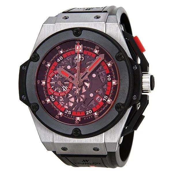 Hublot Uefa Euro Skeleton Black Rubber Men's Watch 716.NM1129.RX.EUR 716.NM.1129.RX.EUR12