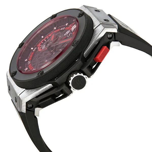 Hublot Uefa Euro Skeleton Black Rubber Men's Watch 716.NM1129.RX.EUR 716.NM.1129.RX.EUR12
