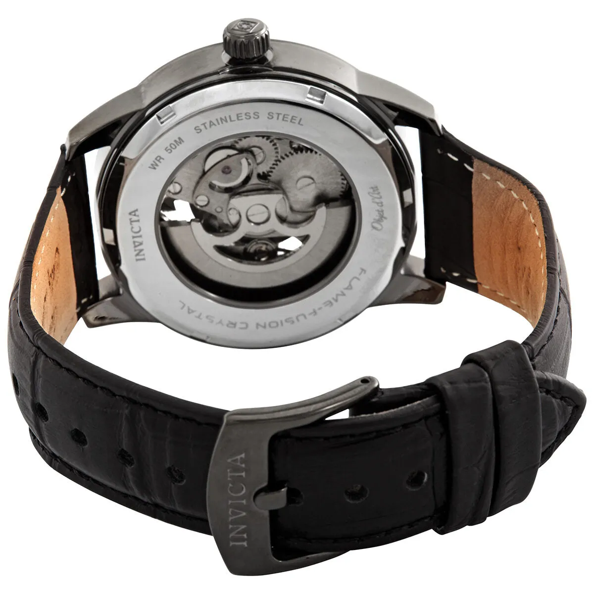 Invicta Objet D Art Automatic Gunmetal Skeleton Dial Men's Watch 22602