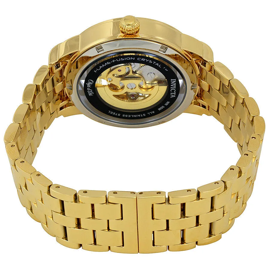 Invicta Objet D Art Automatic Silver Skeleton Dial Men's Watch 22599