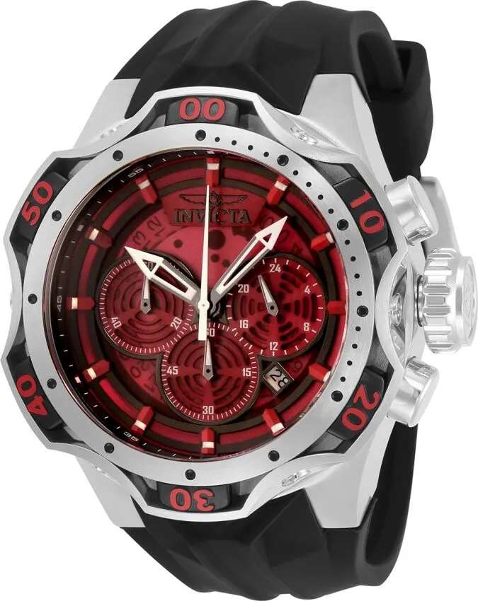 Invicta Venom Chronograph Quartz Red Dial Men's Watch 33631