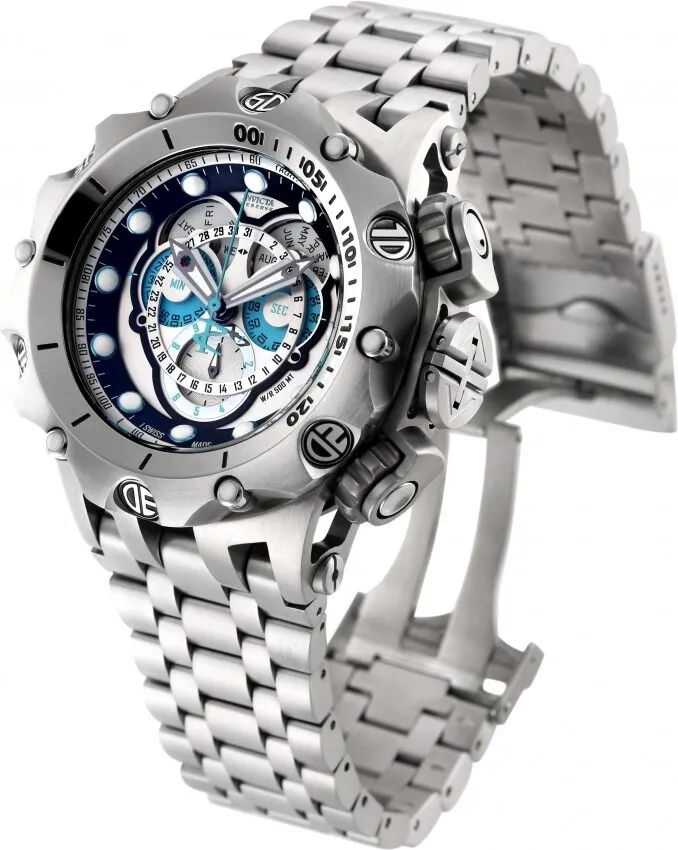 Invicta Venom Hybrid Reserve Chronograph Silver and Black Dial Stainless Steel Men's Watch 16803