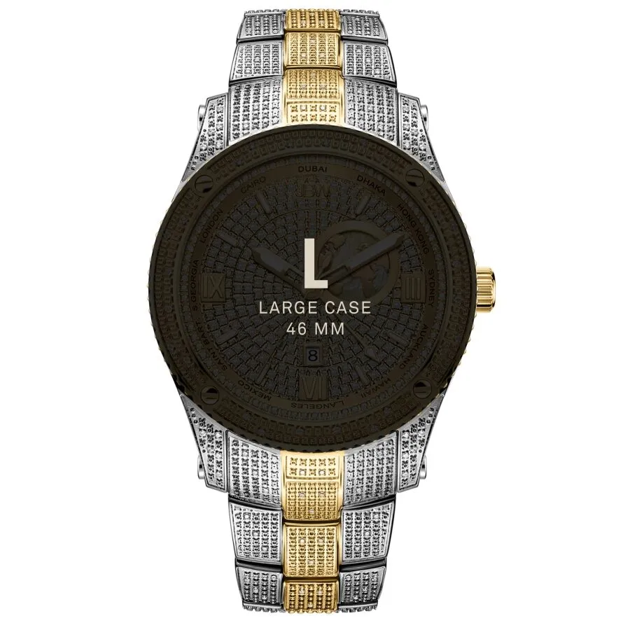 JBW Jet Setter GMT Quartz Men's Diamond Watch J6370D