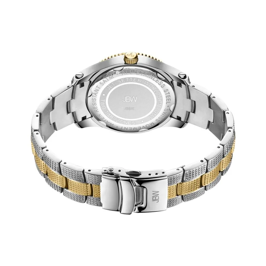 JBW Jet Setter GMT Quartz Men's Diamond Watch J6370D