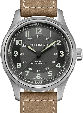 Khaki Field Titanium Auto 42 Silver Ref. H70545550