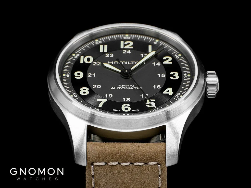Khaki Field Titanium Auto 42 Silver Ref. H70545550