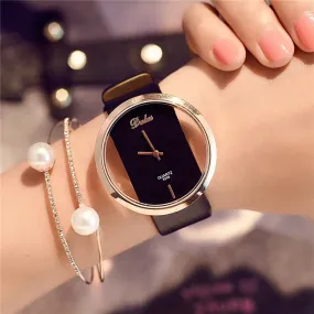 Leather Strap Black Luxury Watches