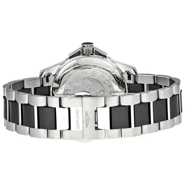 Longines Conquest Black Ceramic Diamond Ladies Watch L32810577 L3.281.0.57.7