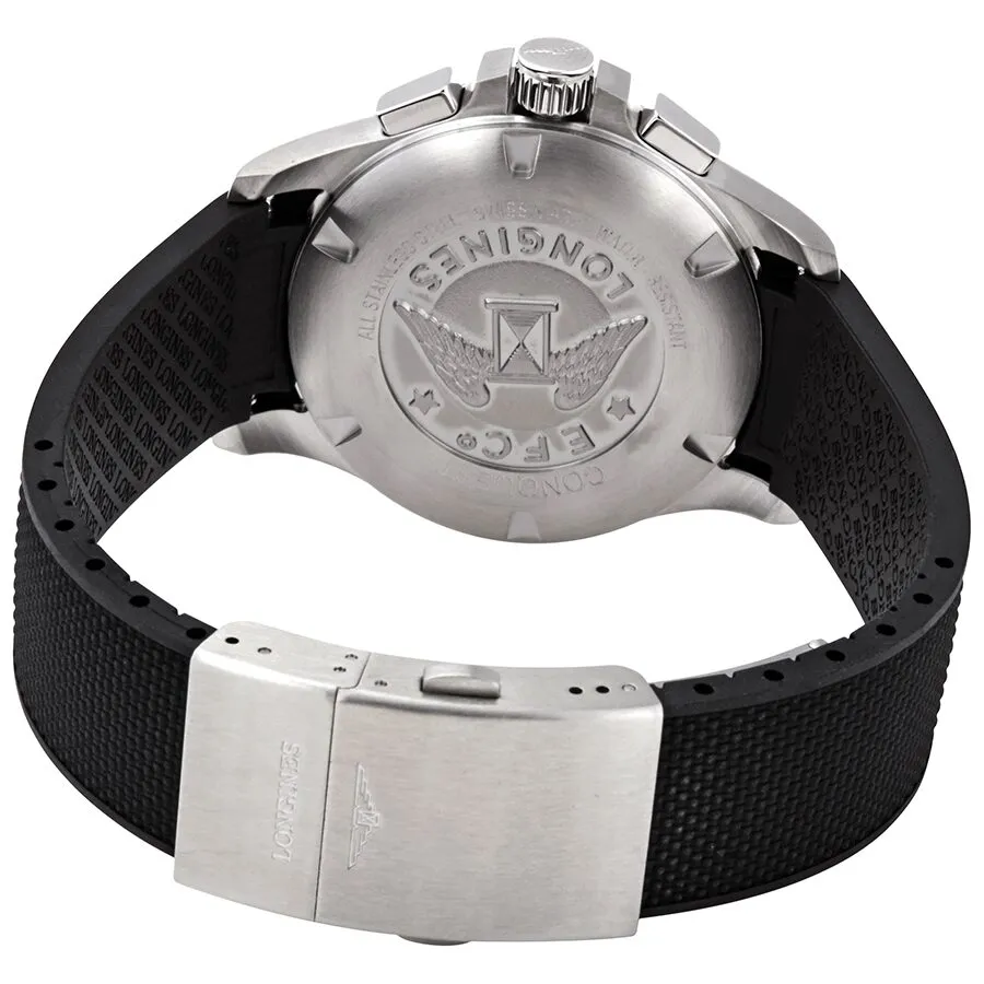 Longines Conquest V.H.P. Perpetual Chronograph Quartz Black Carbon Dial Men's Watch L37174669