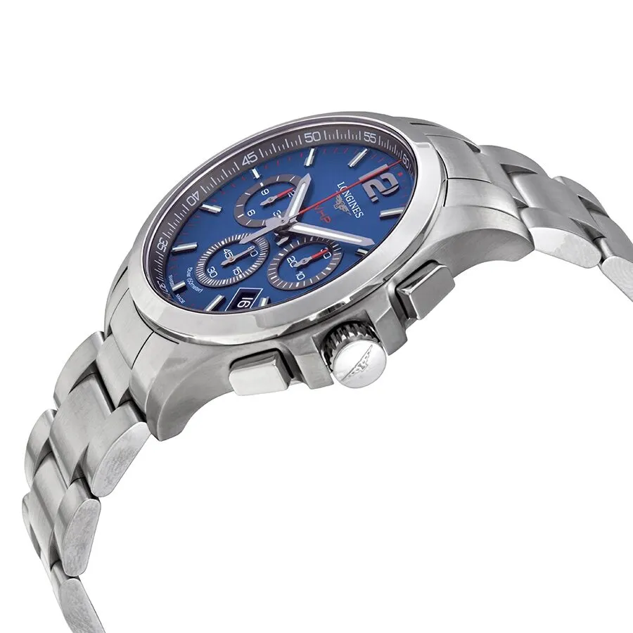 Longines Conquest V.H.P. Perpetual Chronograph Quartz Blue Dial Men's Watch L37174966