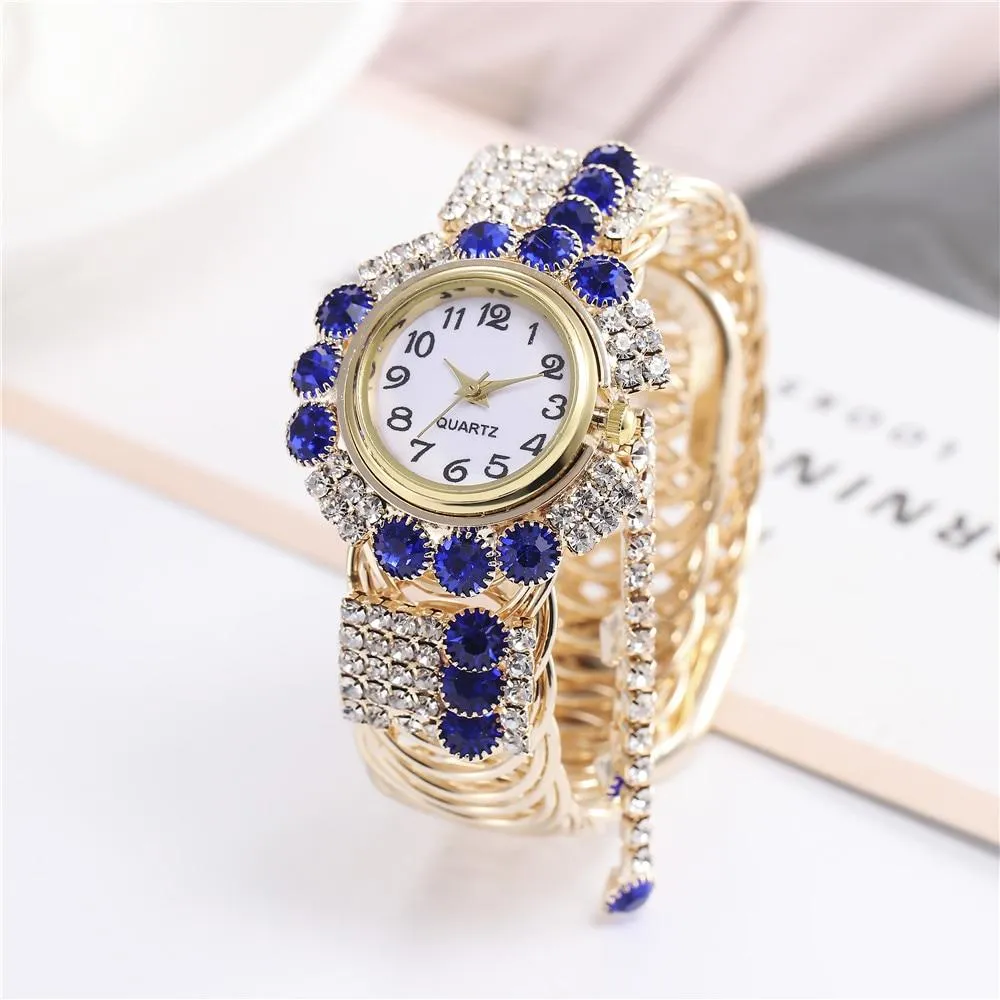 Luxury Fashion Women's Rhinestones Relogio Bracelet Wrist Watches
