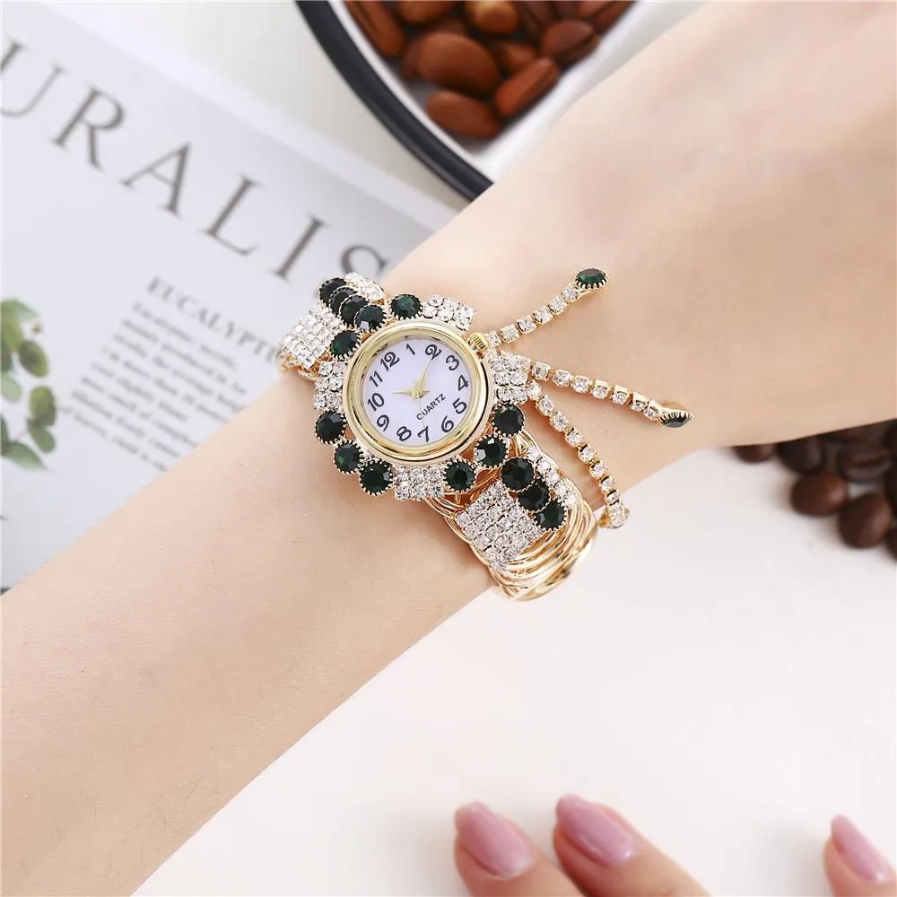 Luxury Fashion Women's Rhinestones Relogio Bracelet Wrist Watches